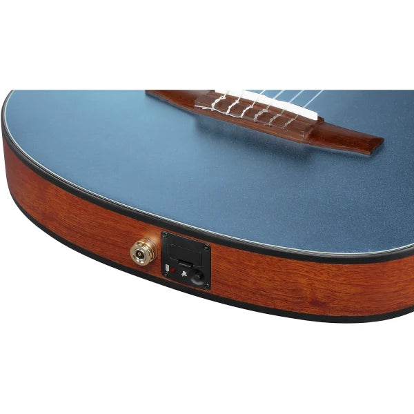 Ibanez Nylon String Acoustic Guitar - Indigo Blue Metallic Flat detail image 11