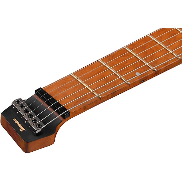 Ibanez QX52 Headless 6-String Electric Guitar - Black Flat detail image 7