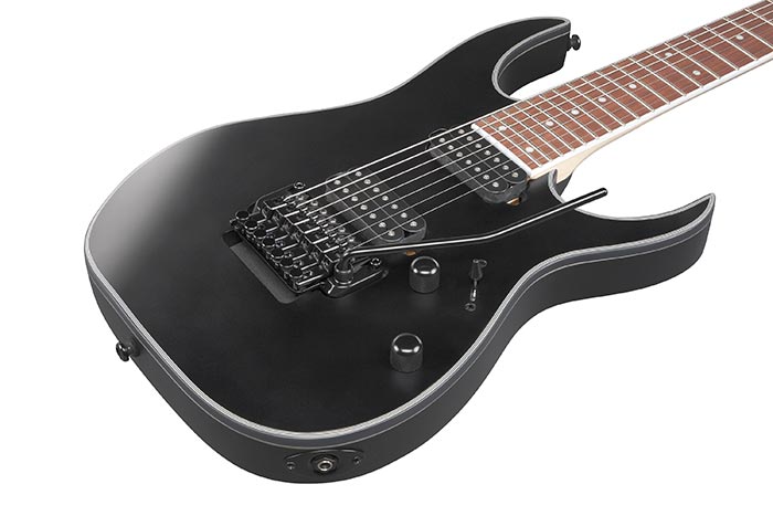 Ibanez RG7320EX-BKF 7-String Electric Guitar - Black Flat detail image 3