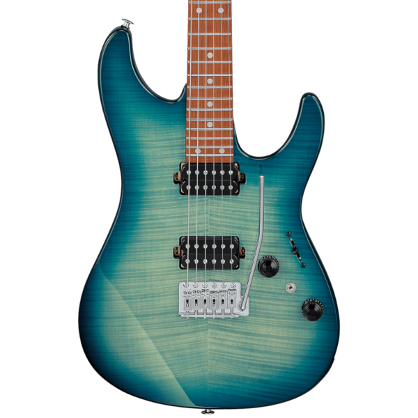 Ibanez Standard AZ24S1F Electric Guitar - Transparent Turquoise Burst detail image 6