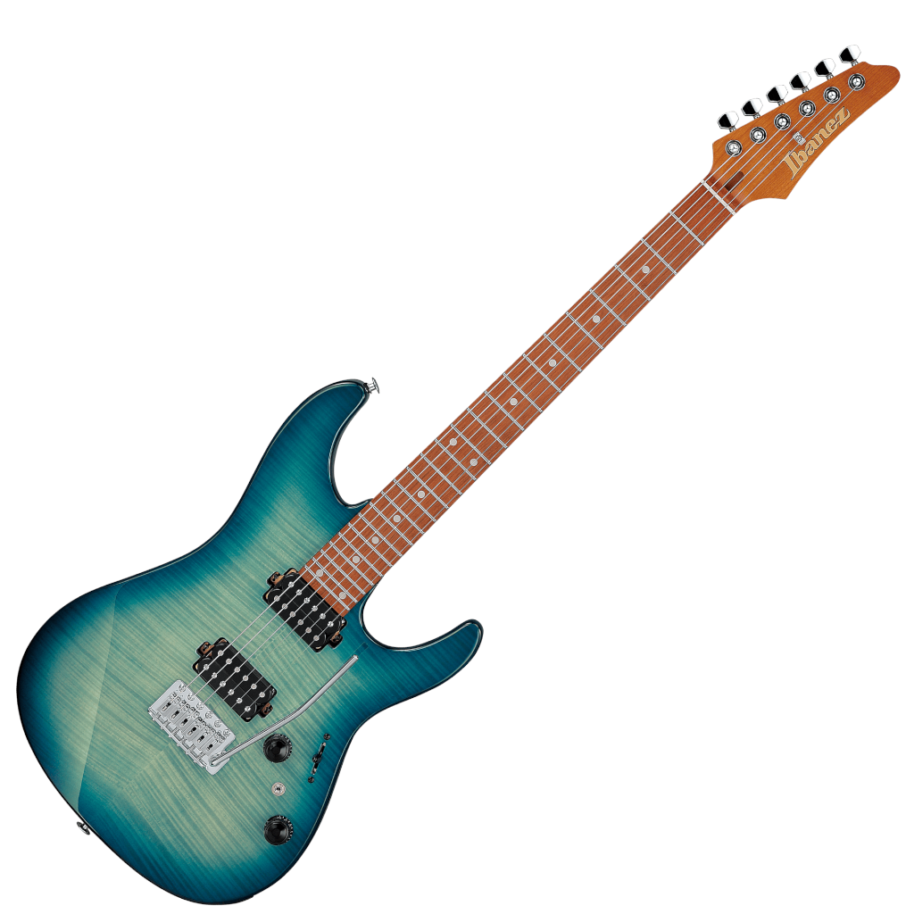 Ibanez Standard AZ24S1F Electric Guitar - Transparent Turquoise Burst detail image 2