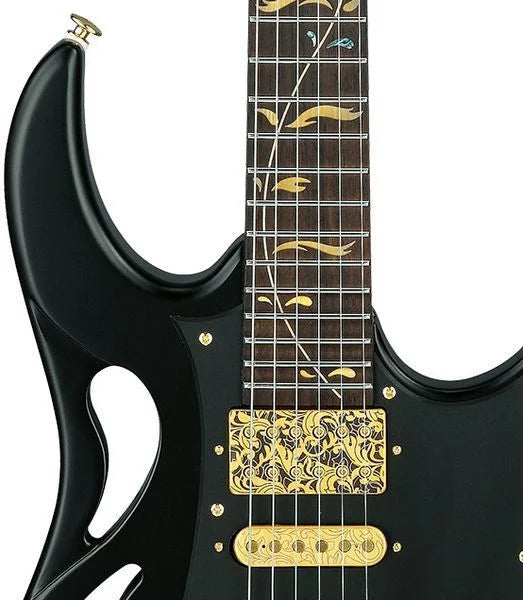 Ibanez Steve Vai Signature PIA3761 Electric Guitar - Onyx Black detail image 4