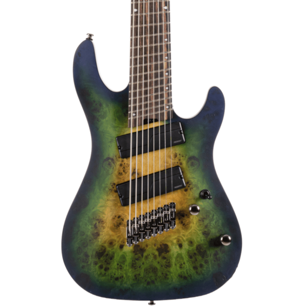 Cort KX508 Multi Scale 8 String Electric Guitar – Mariana Blue Burst detail image 9