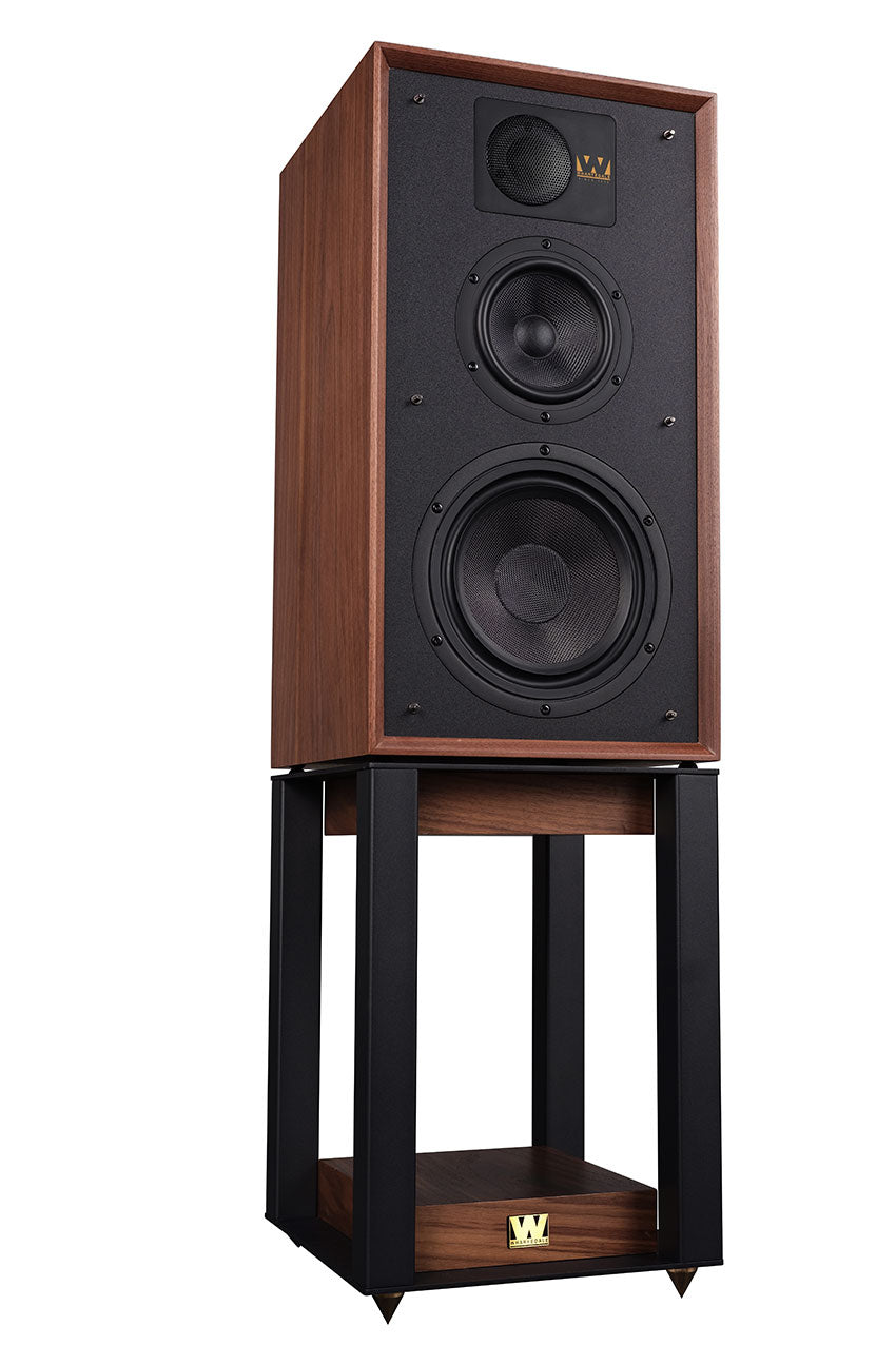 Wharfedale Linton Heritage 85th Anniversary Bookshelf Speaker — Pair with Stands - Wharfedale