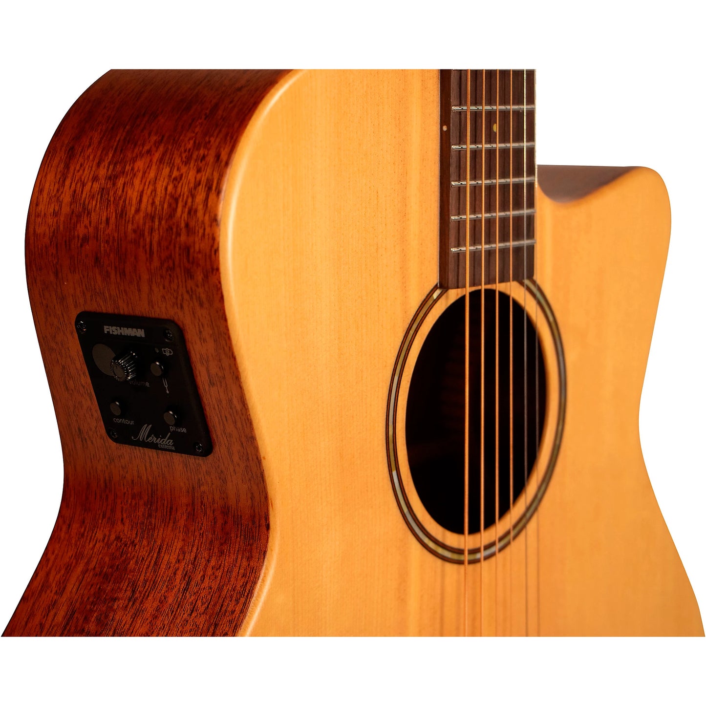 Merida C25NGAC Grand Auditorium Acoustic-Electric Guitar detail image 3