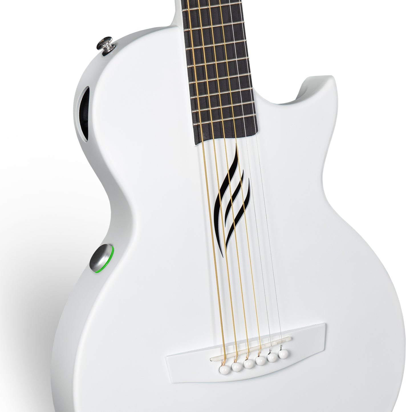 Enya Nova Go SP1 Carbon Fibre Electro-Acoustic Guitar - White detail image 4