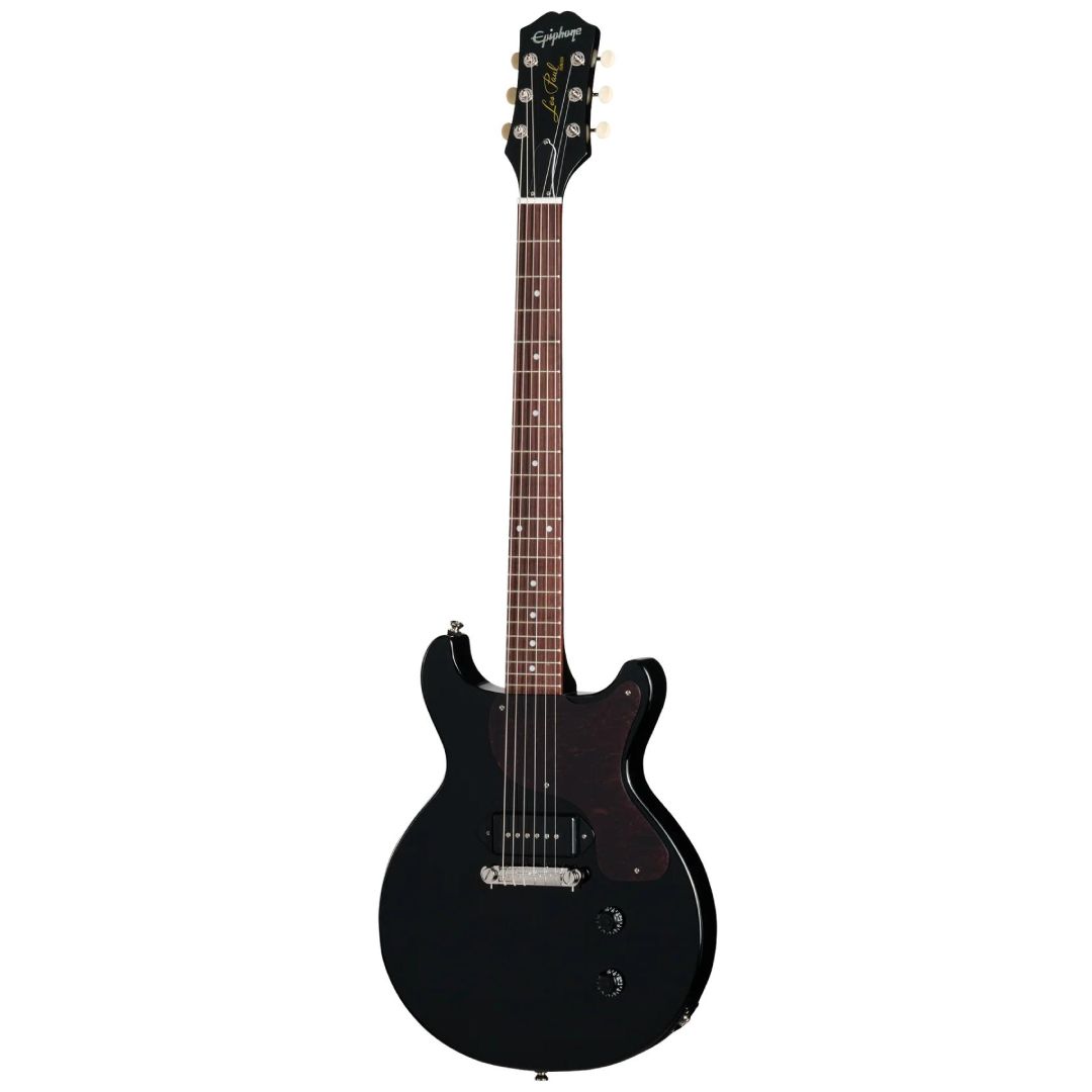 Epiphone Les Paul Junior Double Cut Electric Guitar in Ebony detail image 2