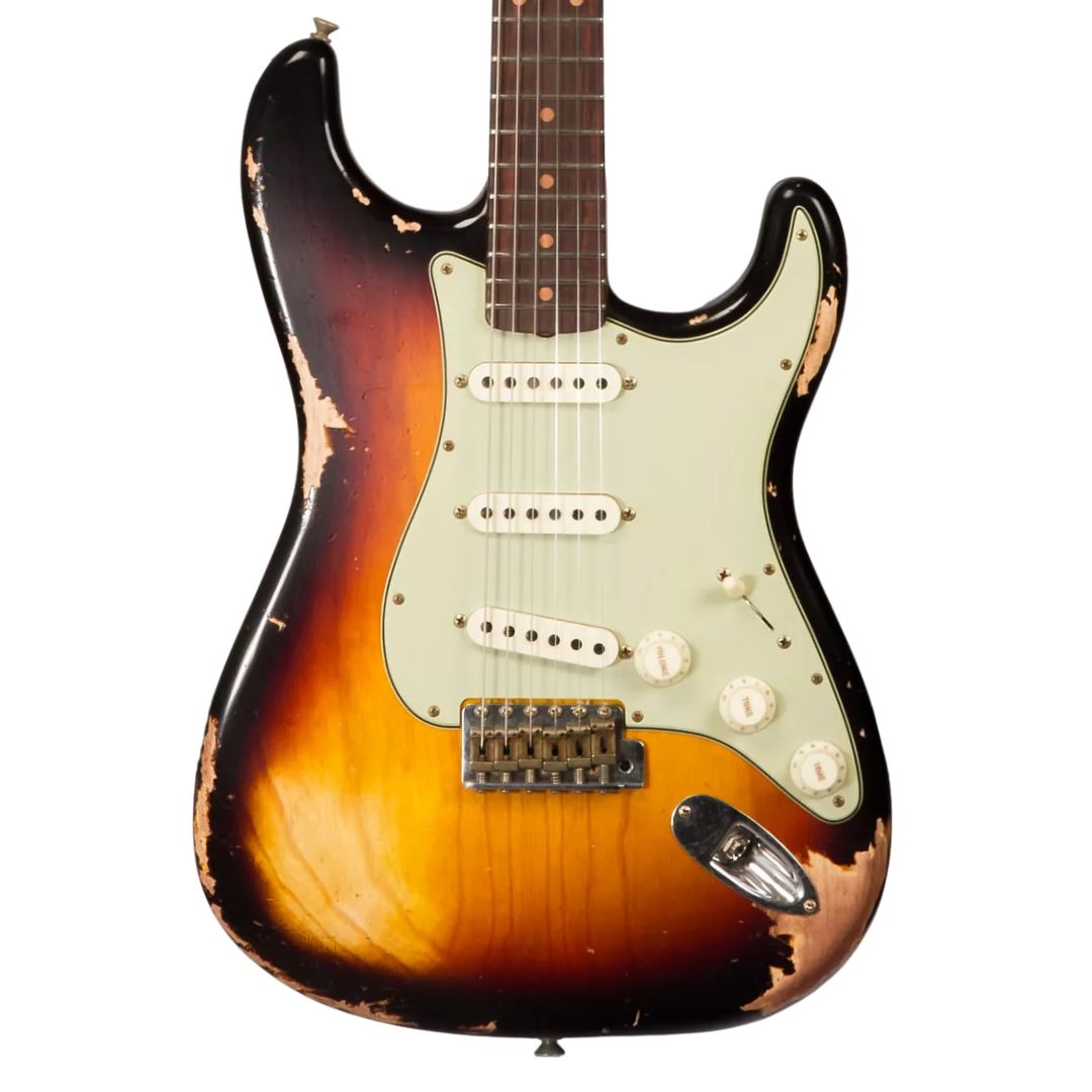 Fender Custom Shop NAMM Limited 1962 Stratocaster Electric Guitar - Aged 3-tone Sunburst, Heavy Relic product image