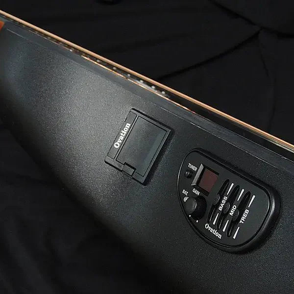 Ovation Celebrity Traditional Plus CS24X-7 Mid Cutaway Electro-Acoustic Guitar - Cognac Burst detail image 11