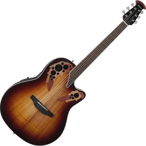 Ovation Celebrity Elite CE48P-KOAB Super Shallow Acoustic-electric Guitar - Koa Burst detail image 8