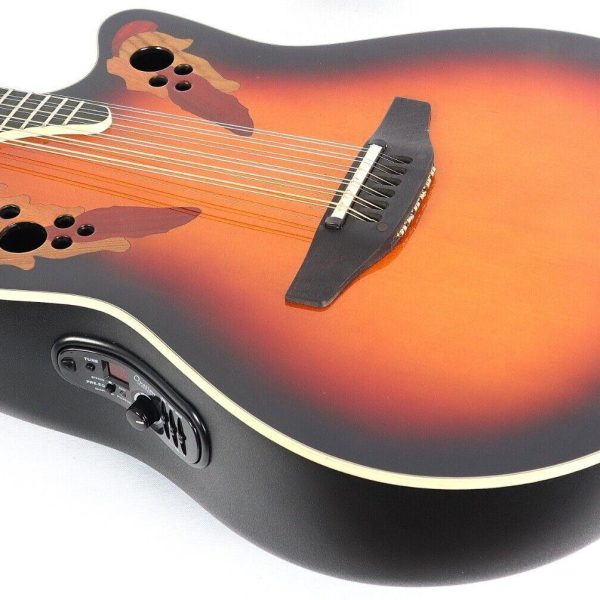Ovation Timeless Elite 12-String 2758AX-NEB Deep Contour - New England Burt detail image 9