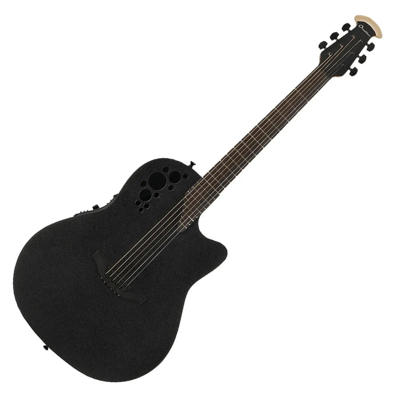 Ovation Mod TX Collection 2078TX-5 Deep Contour - Black Texture detail image 2