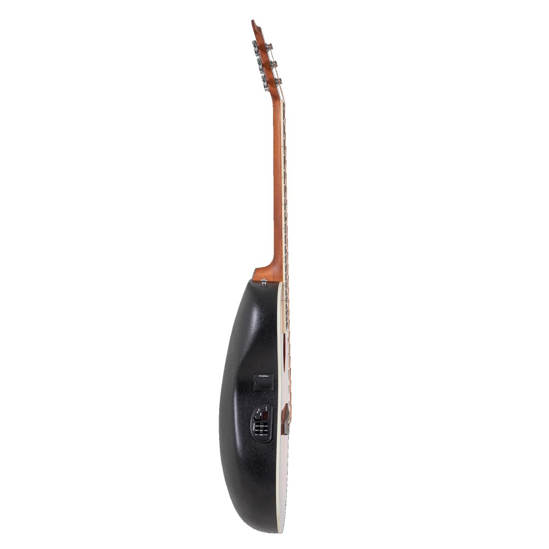 Ovation CS24P Celebrity Series Traditional Plus Mid-Depth Acoustic-Electric Guitar - Nutmeg Burled Maple detail image 3
