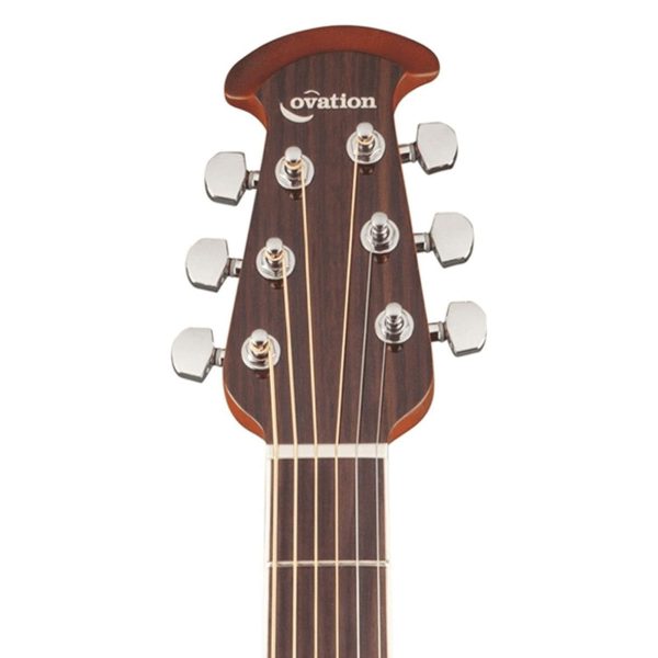 Ovation CS24P Celebrity Series Traditional Plus Mid-Depth Acoustic-Electric Guitar - Nutmeg Burled Maple detail image 11