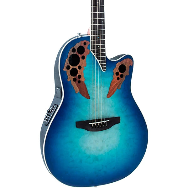 Ovation Celebrity Elite CE48P-RG Super Shallow Acoustic-Electric Guitar - Regal to Natural product image
