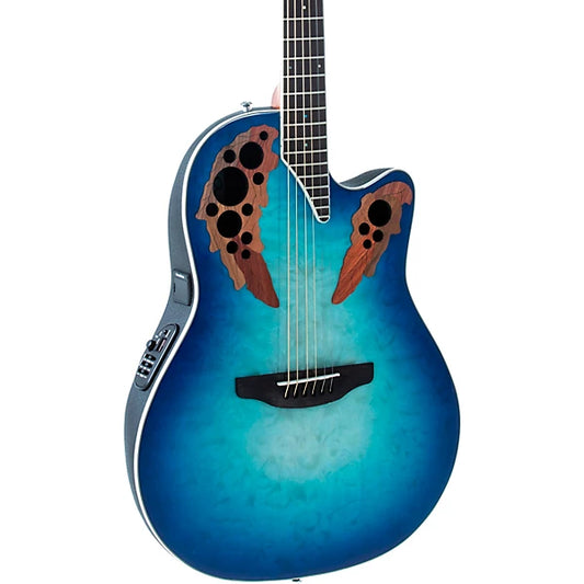 Ovation Celebrity Elite CE48P-RG Super Shallow Acoustic-Electric Guitar - Regal to Natural product image