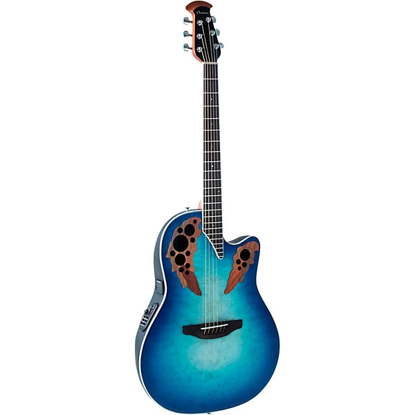 Ovation Celebrity Elite CE48P-RG Super Shallow Acoustic-Electric Guitar - Regal to Natural detail image 2