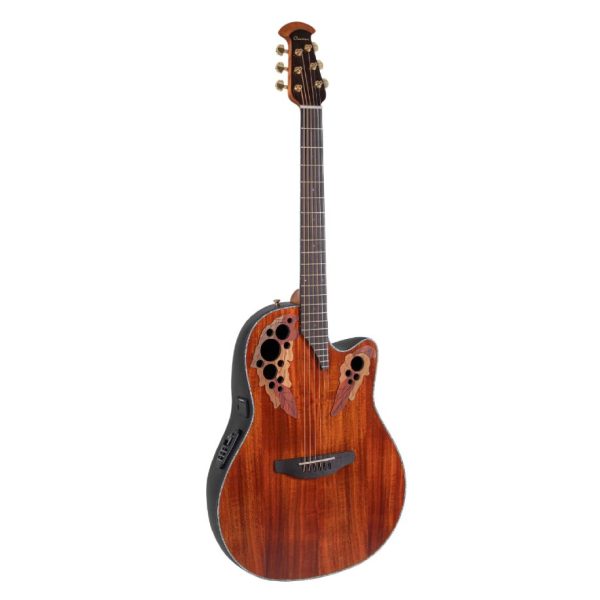 Ovation Celebrity Elite Plus CE44P-FKOA Mid-Depth Acoustic-Electric Guitar - Natural Koa detail image 10