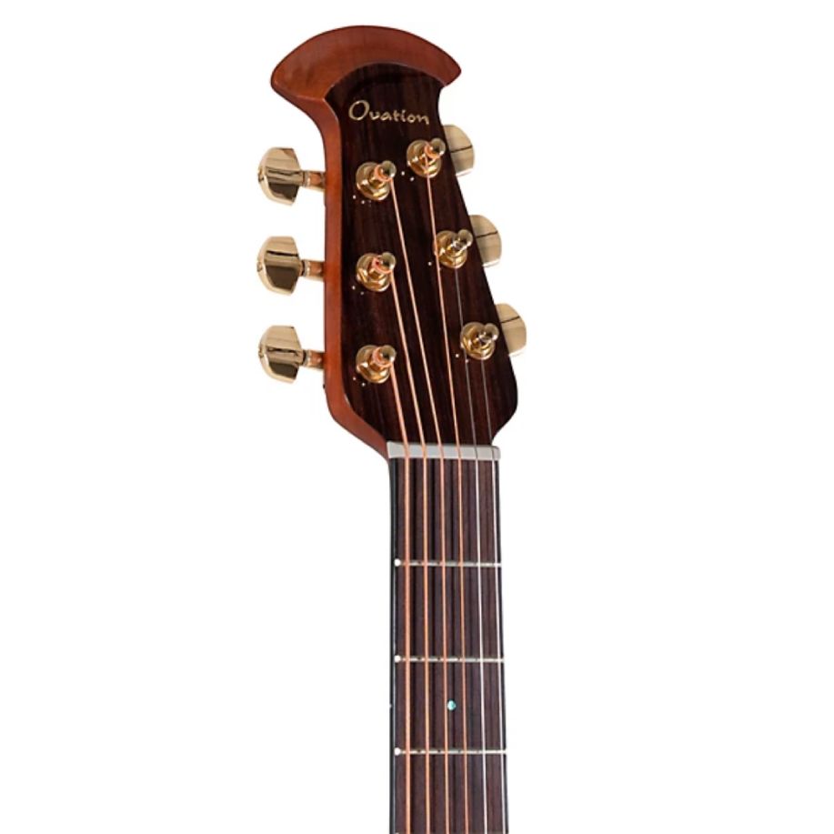 Ovation Celebrity Elite Plus CE44P-SM Mid-Depth Acoustic-Electric Guitar - Natural Spalted Maple detail image 7