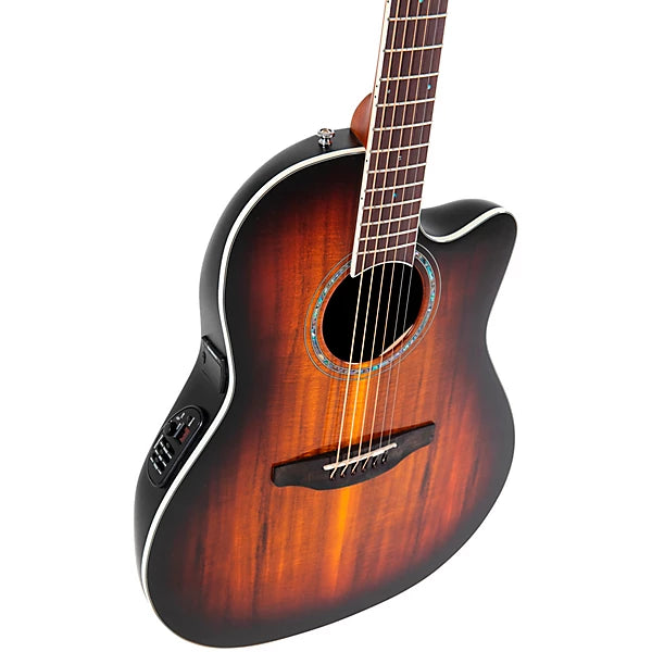 Ovation Celebrity Traditional Plus CS28P Super Shallow Electro-Acoustic Guitar - Koa Burst detail image 3