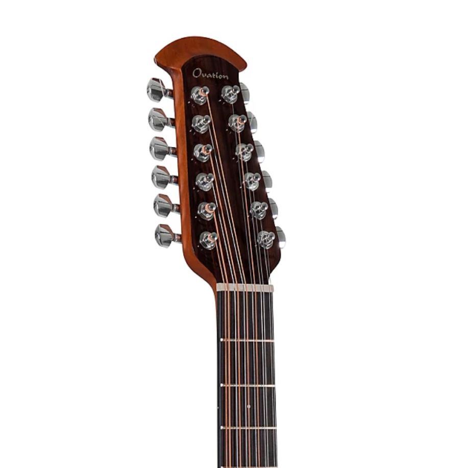 Ovation Elite Celebrity Mid-depth 12-string Acoustic-electric Guitar - Black detail image 8