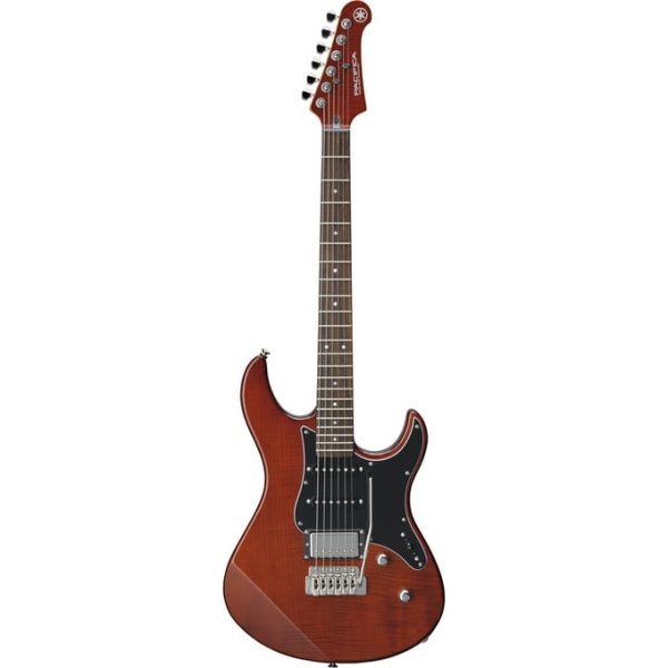 Yamaha Pacifica 612VII Electric Guitar in Flame Maple Root Beer detail image 4