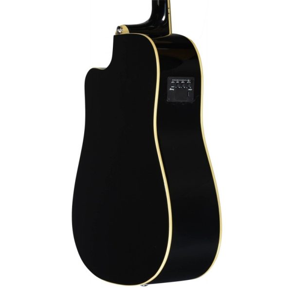 Ibanez PF15ECE PF Performance Series Acoustic/Electric Guitar - Black detail image 8