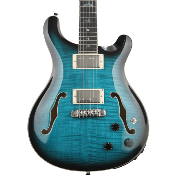 PRS SE Hollowbody II Piezo Electric Guitar – Peacock Blue detail image 4
