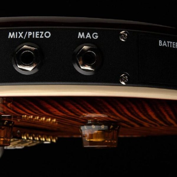 PRS SE Custom 24 Semi-Hollow Piezo Electric Guitar - Orange Tiger Smokeburst detail image 12