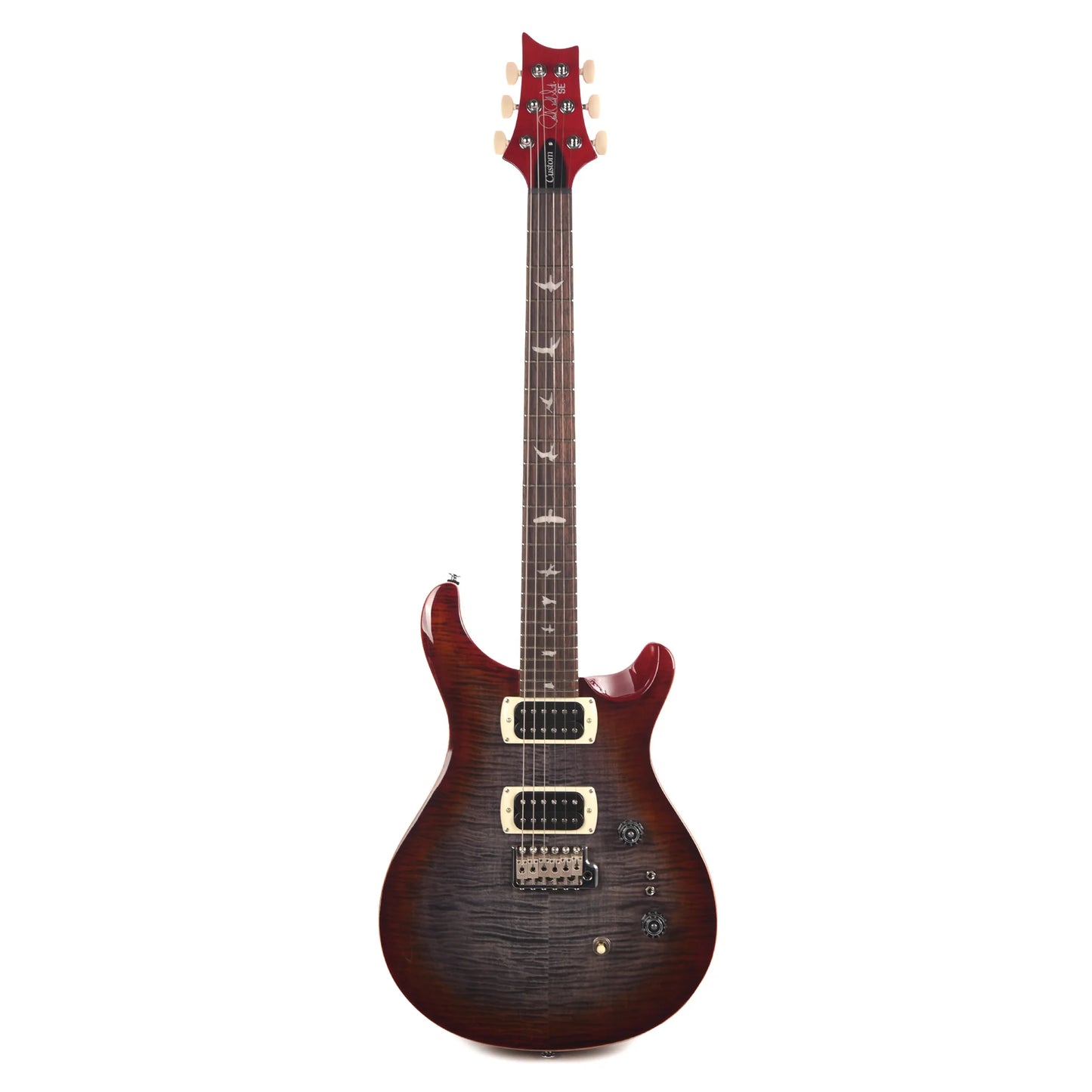 PRS SE Custom 24-08 Electric Guitar - Charcoal Cherry Burst detail image 2