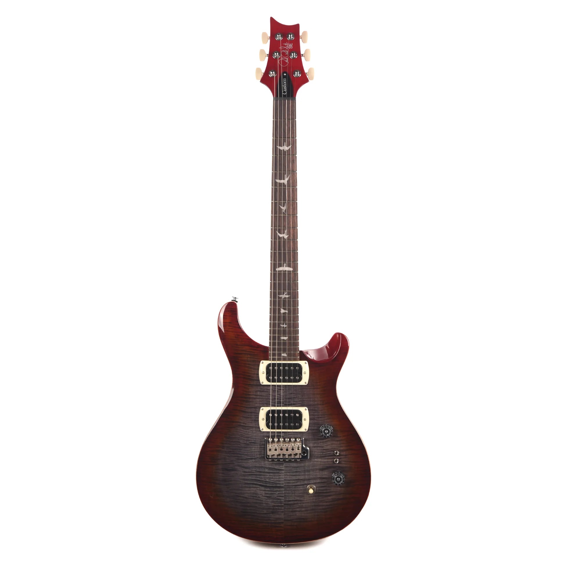 PRS SE Custom 24-08 Electric Guitar - Charcoal Cherry Burst detail image 2