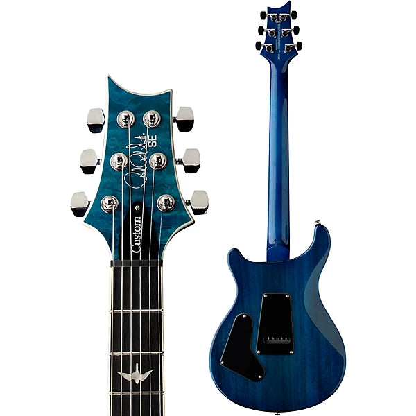 PRS SE Custom 24-08 Quilt Electric Guitar - Lake Blue detail image 5