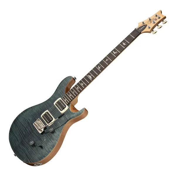 PRS SE Custom 24 Electric Guitar - Slate Blue Solidbody detail image 9