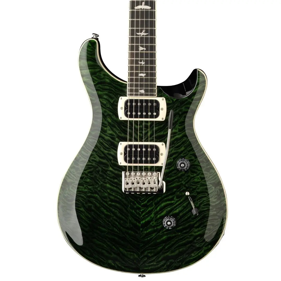 PRS SE Custom 24 Quilt Maple Electric Guitar - Teal Black product image