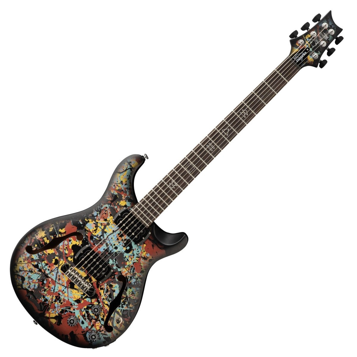 PRS SE Ed Sheeran Hollowbody I Piezo Baritone Electric Guitar - Cosmic Splash detail image 2