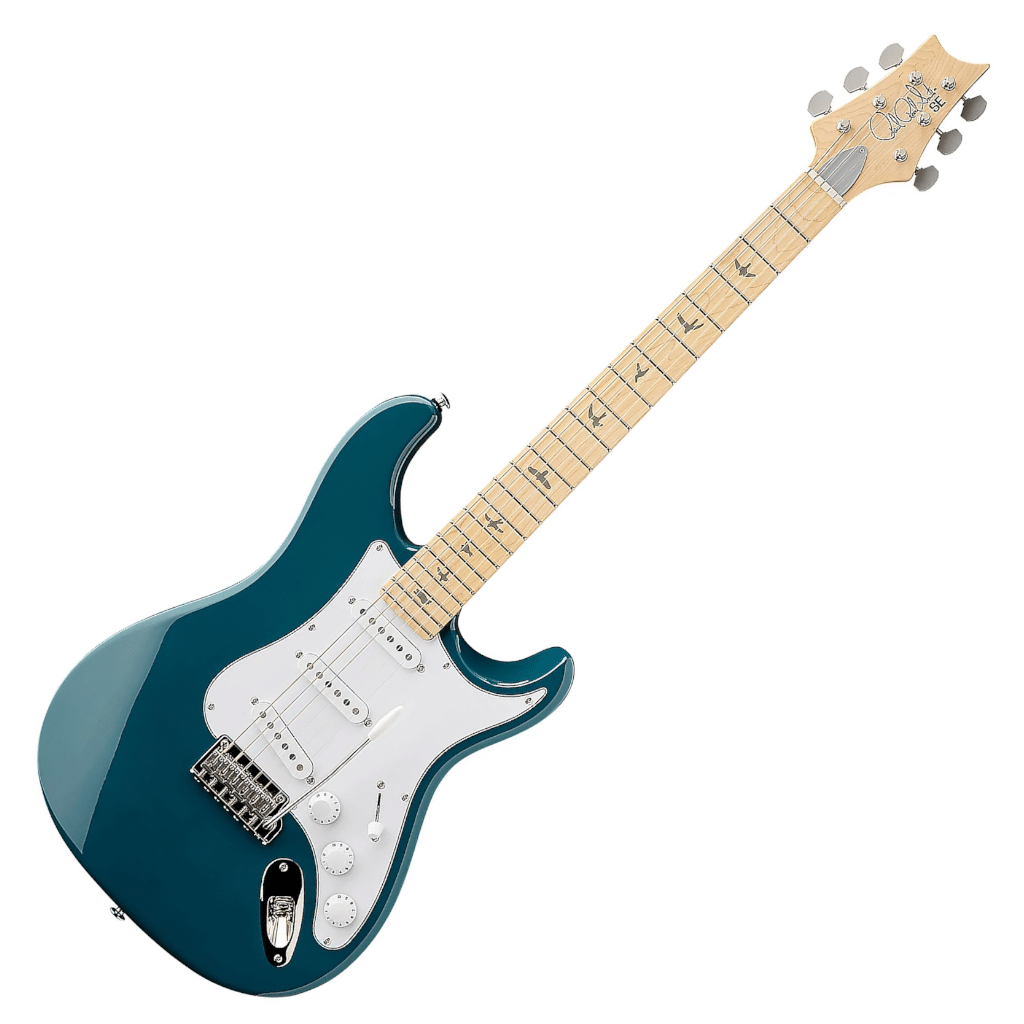 PRS SE Silver Sky Electric Guitar – Nylon Blue with Maple Fingerboard detail image 2