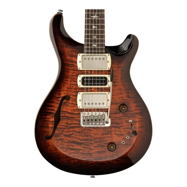 PRS SE Special Semi-Hollow Electric Guitar - Orange Tiger Smokeburst detail image 7