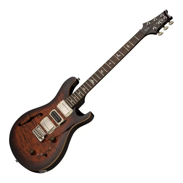 PRS SE Special Semi-Hollow Electric Guitar - Orange Tiger Smokeburst detail image 9