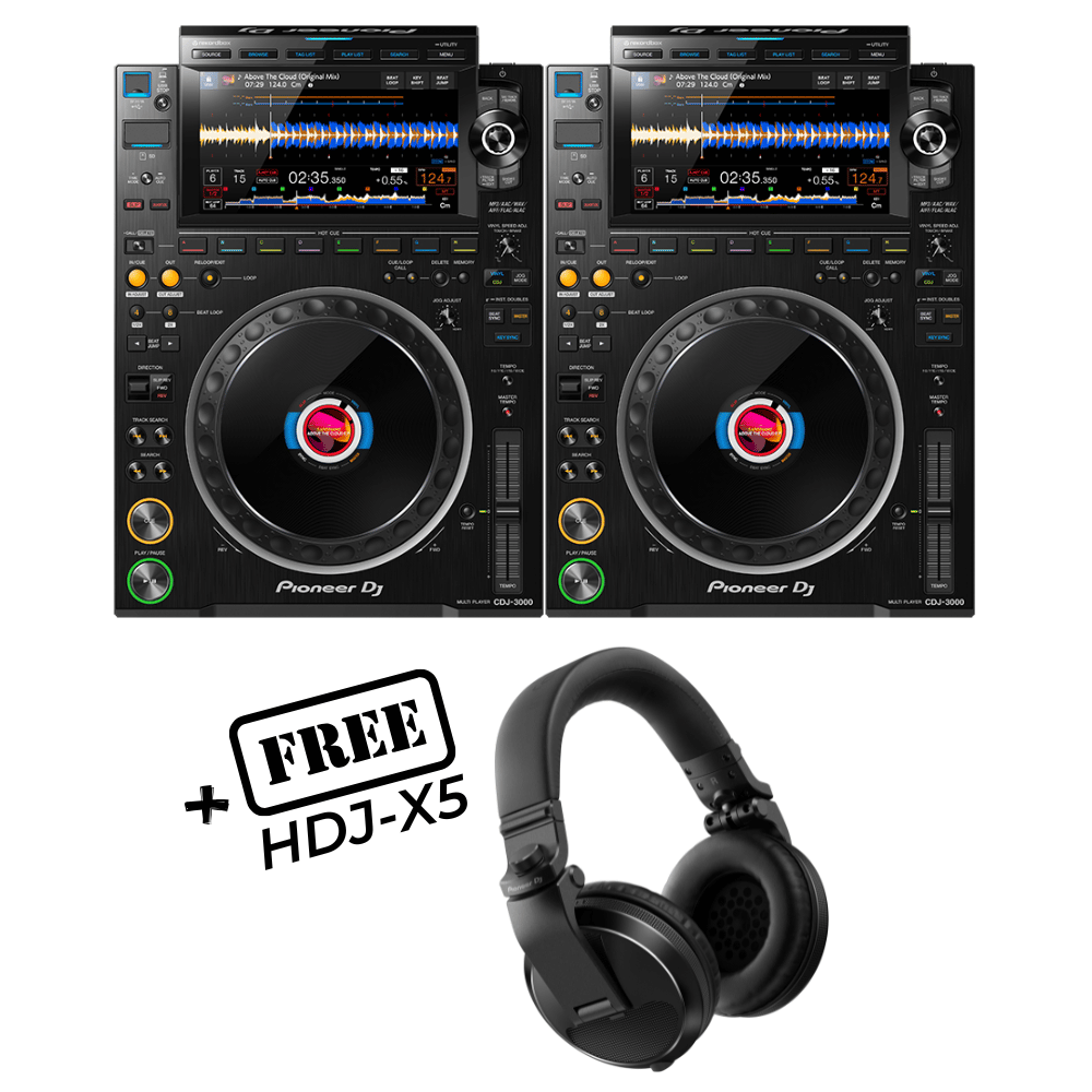 Pioneer CDJ3000 - PAIR (FREE PIONEER HDJ-X5) - Pioneer - VisionSounds South Africa