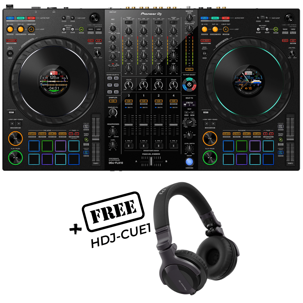 Pioneer DDJ-FLX10 (FREE PIONEER HDJ-CUE1) - Pioneer - VisionSounds South Africa