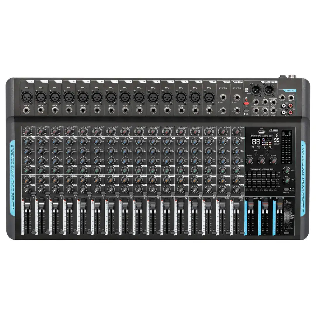 PowerWorks X16BT-UFX 16-Channel Mixer with DSP - PowerWorks - VisionSounds South Africa