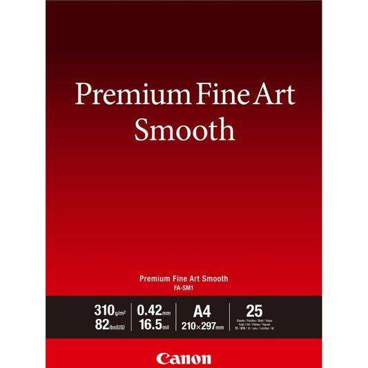 Canon Premium Fine Art Smooth FA-SM1, 25 Sheets, A3 product image 1