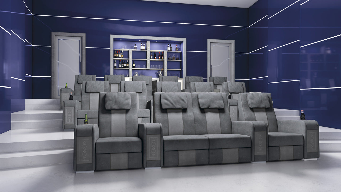 Vismara Comfort Home Cinema Chair — detail of leather seat