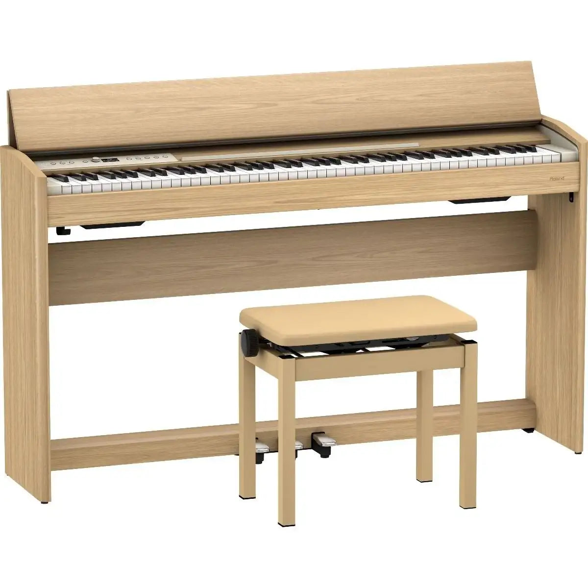 Roland F701 Digital Home Piano – Light Oak - Roland - VisionSounds South Africa