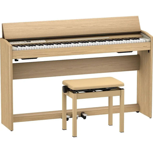 Roland F701 Digital Home Piano – Light Oak - Roland - VisionSounds South Africa