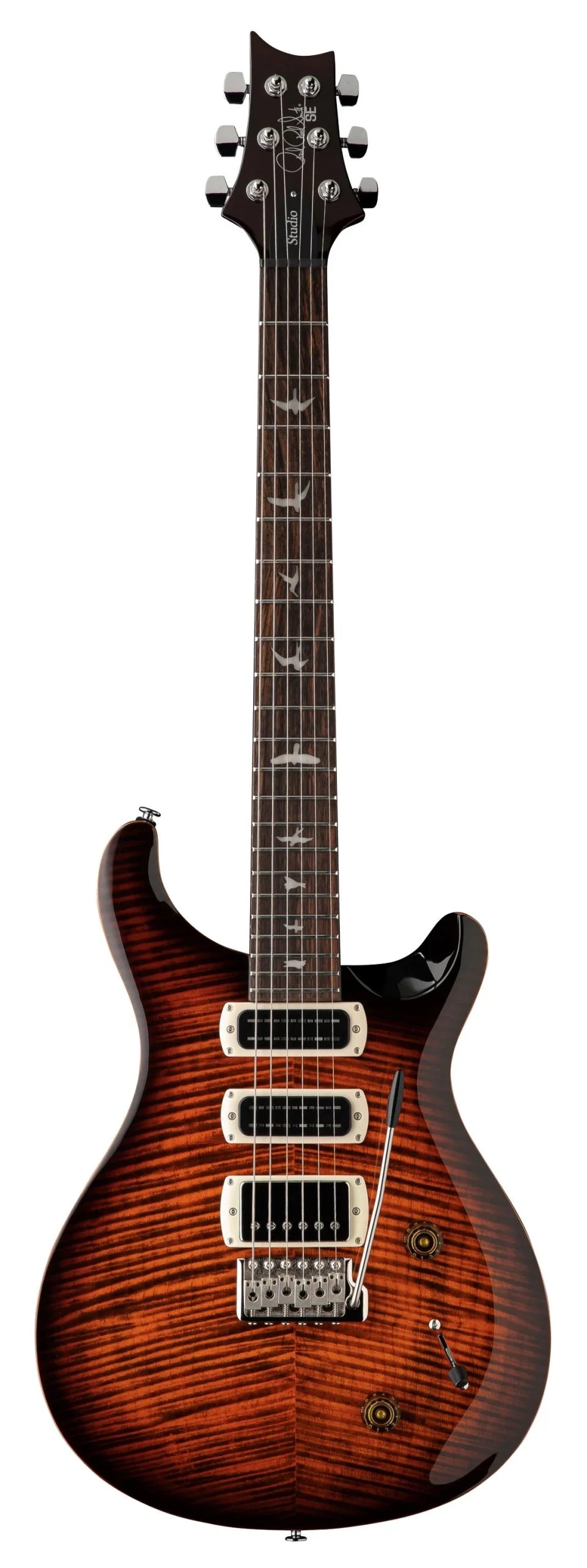 PRS SE Studio Electric Guitar - Orange Tiger Smokeburst detail image 2