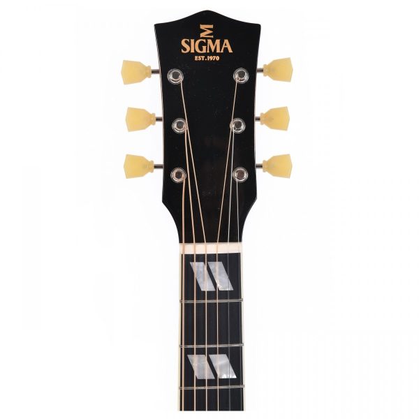Sigma DA-SG7 Dreadnought Electro Acoustic, Sunburst detail image 10