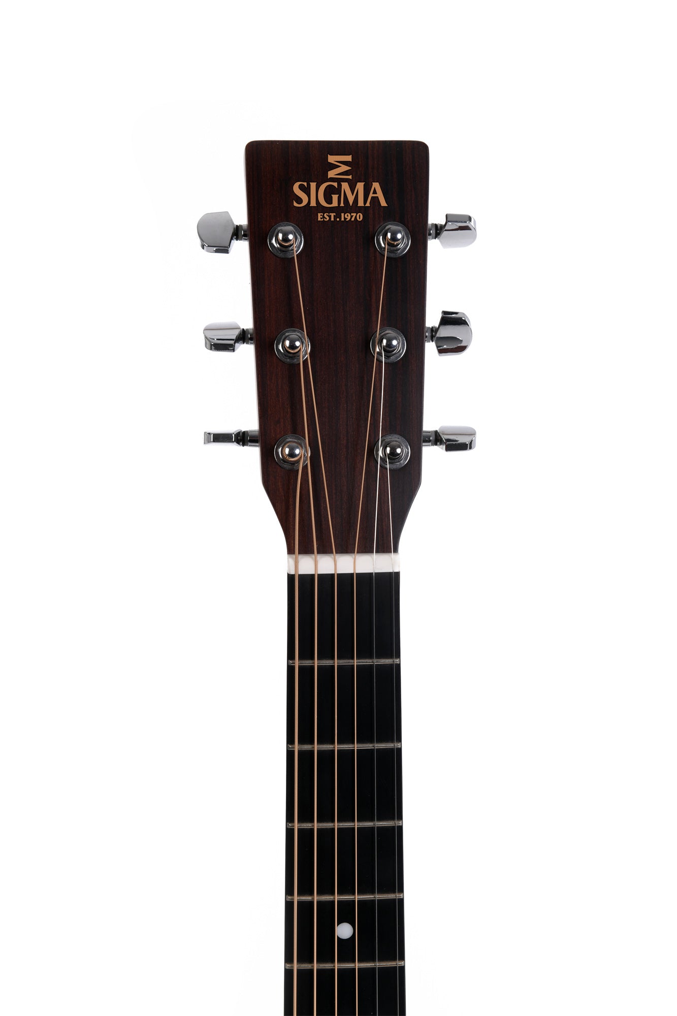 Sigma Guitars DMC-1STE 6-string Dreadnought Semi Acoustic Guitar (Black) detail image 3