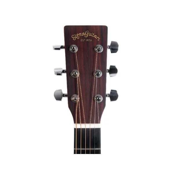 Sigma DMC-STE Acoustic Electric Guitar – Natural detail image 5