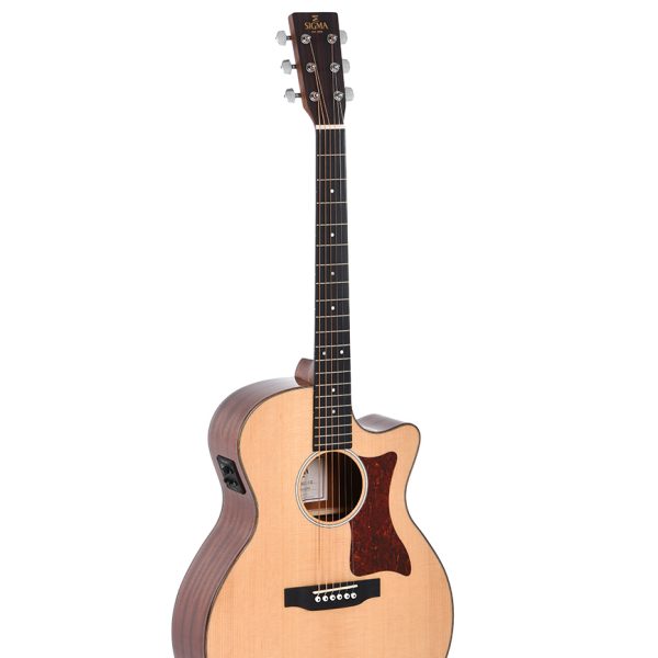 Sigma GMC-1E Grand Auditorium - Acoustic Electric Guitar - Natural detail image 8